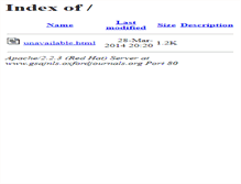 Tablet Screenshot of gsajnls.oxfordjournals.org