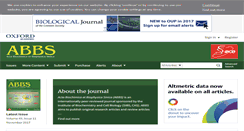 Desktop Screenshot of abbs.oxfordjournals.org
