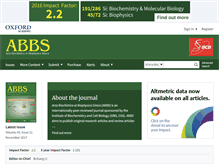 Tablet Screenshot of abbs.oxfordjournals.org
