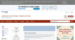 Desktop Screenshot of aepp.oxfordjournals.org