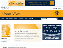 Tablet Screenshot of afraf.oxfordjournals.org